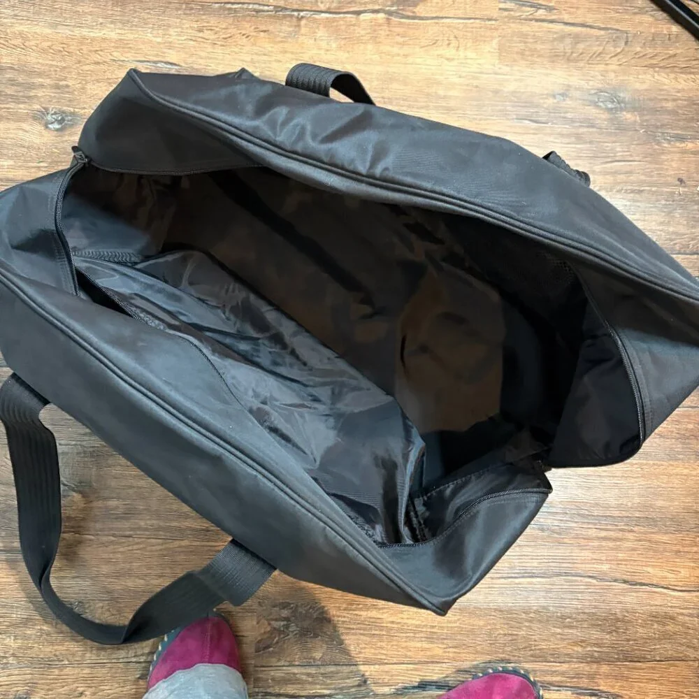 Hugo Boss black weekender duffle tote bag